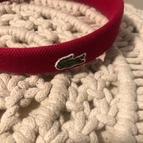 New with tag Lacoste women’s Bold Fuschia hot Pink Hairband - Picture 4 of 5
